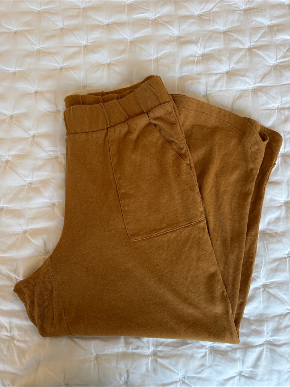 J. Jill Cropped Ankle Pants in Warm Caramel Brown size medium